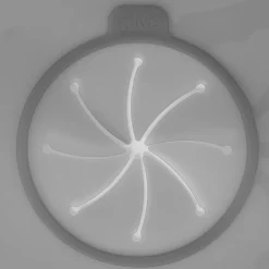 Couvercle anti éclaboussure D35cm gris en silicone