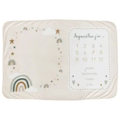 Couverture étape bébé Eloic beige