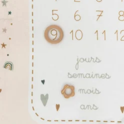 Couverture étape bébé Eloic beige