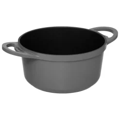 Cuiseur vapeur fonte d'aluminium gris