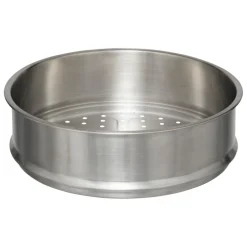 Cuiseur vapeur fonte d'aluminium gris