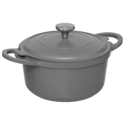 Cuiseur vapeur fonte d'aluminium gris