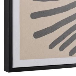 Décoration murale B en papier japonais, cadre noir HOMER