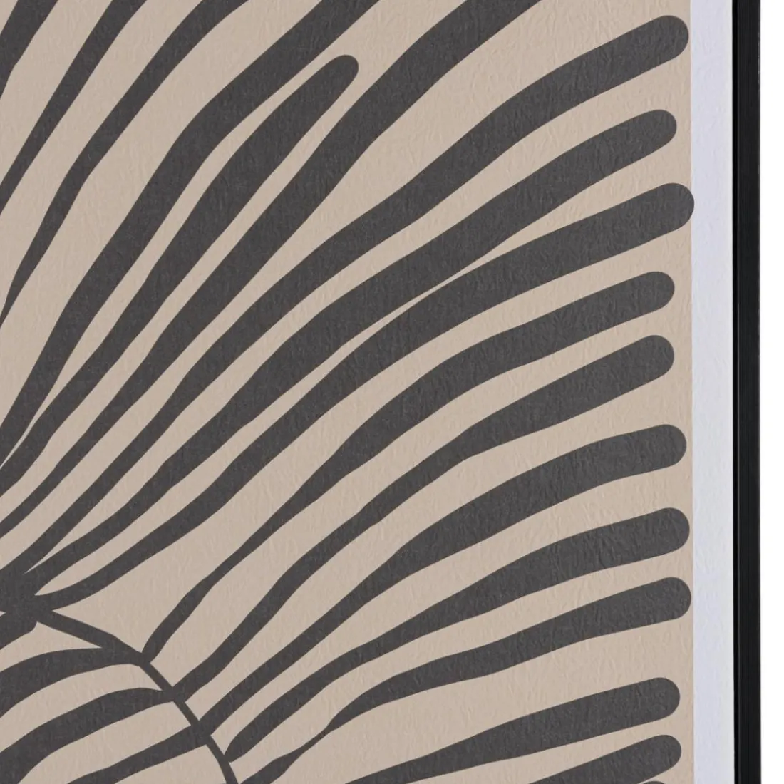 Décoration murale B en papier japonais, cadre noir HOMER