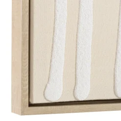 Décoration murale B lignes abstraites, cadre naturel HOMER