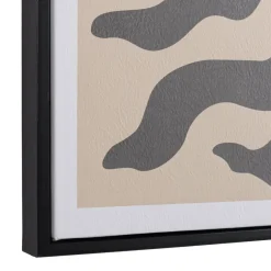 Décoration murale C en papier japonais, cadre noir HOMER