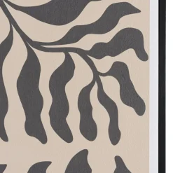 Décoration murale C en papier japonais, cadre noir HOMER