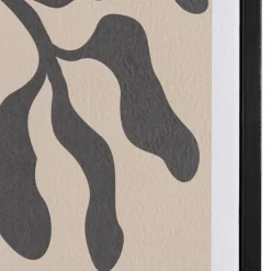 Décoration murale C en papier japonais, cadre noir HOMER