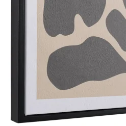 Décoration murale D en papier japonais, cadre noir HOMER