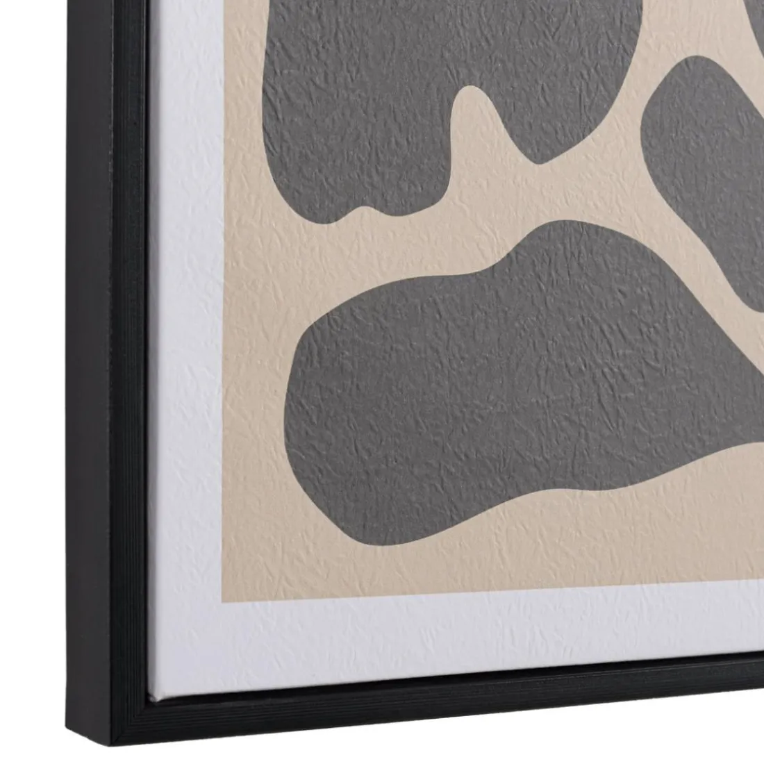 Décoration murale D en papier japonais, cadre noir HOMER