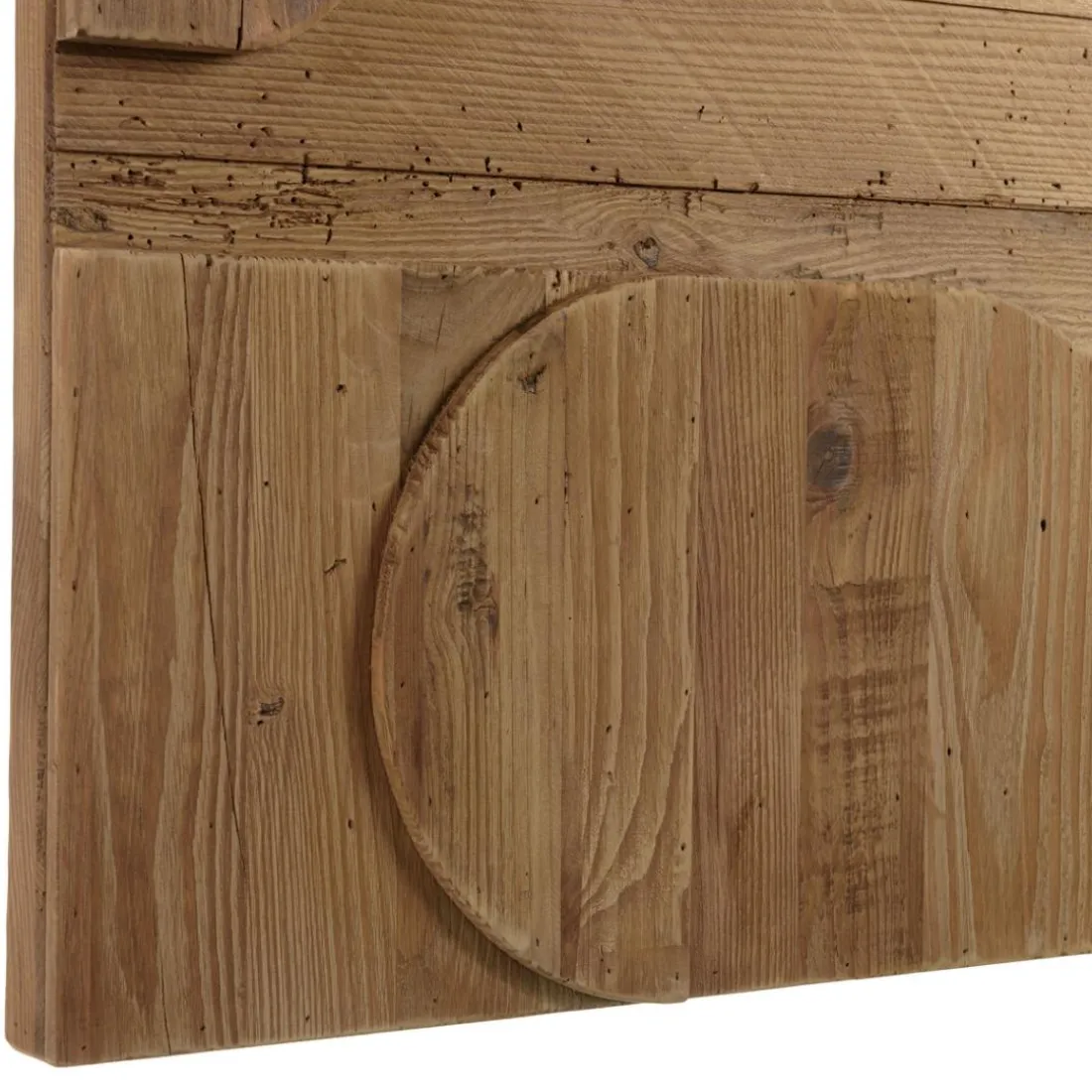 Décoration murale D formes géométriques en Pin recyclé SANDY Marron