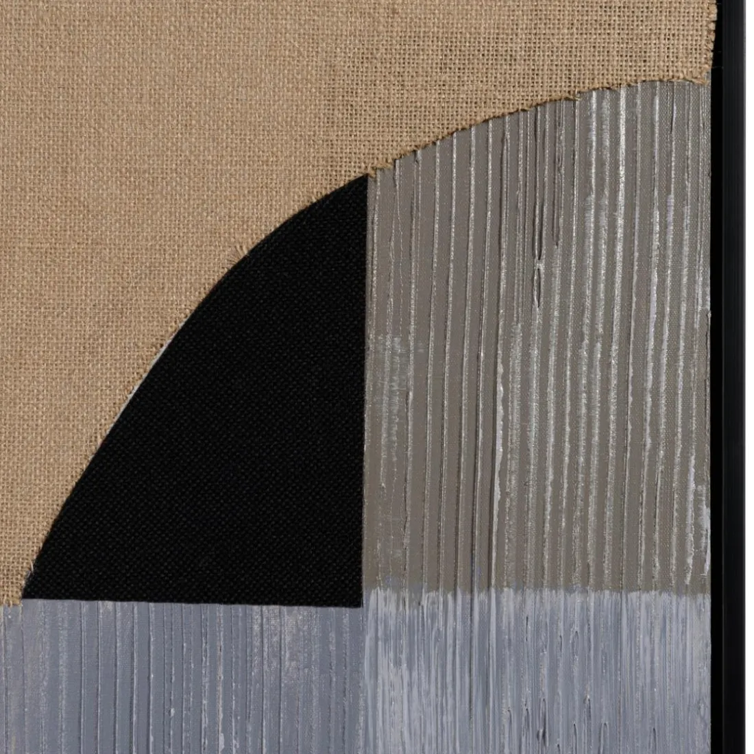 Décoration murale formes abstraites n°1, cadre noir HOMER