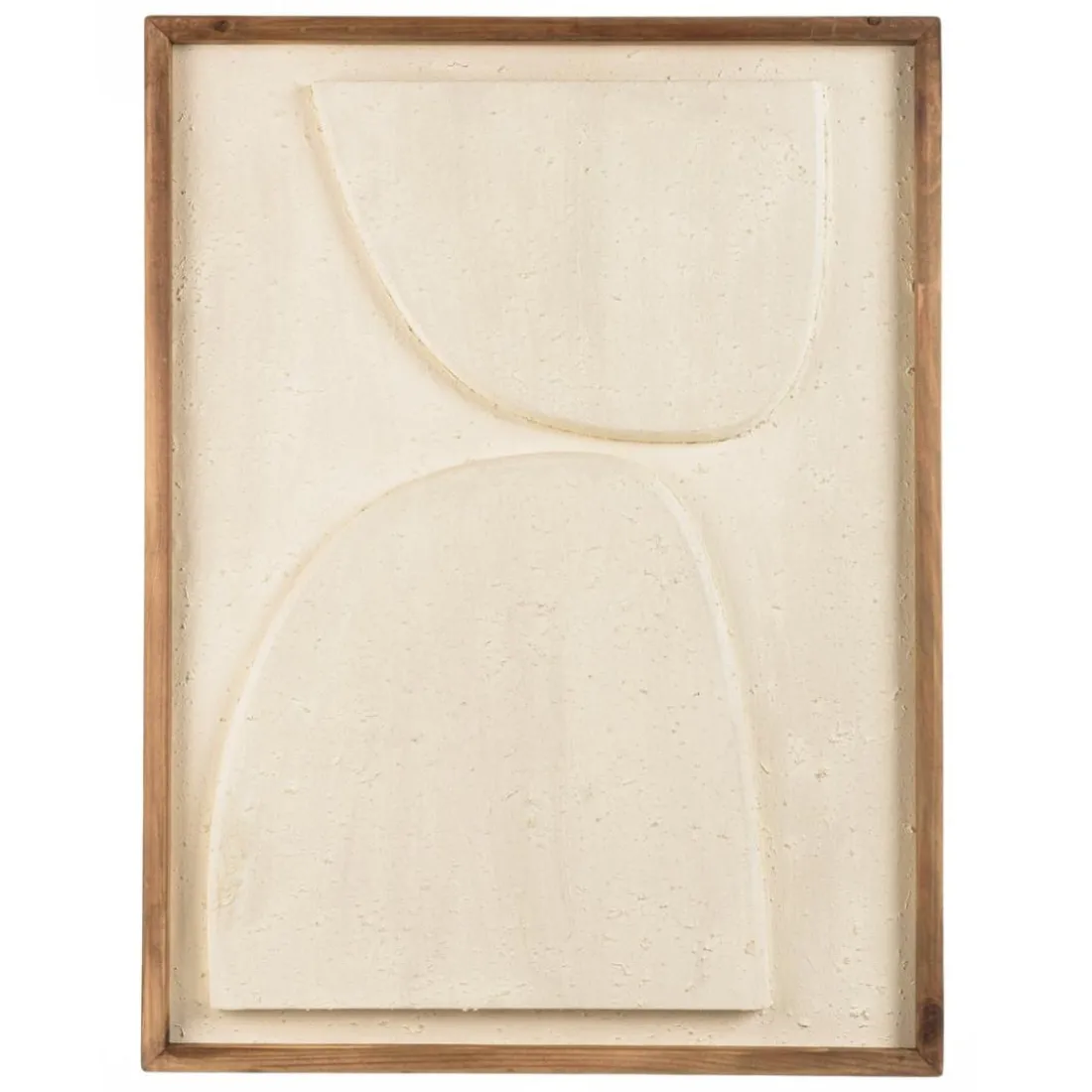 Décoration murale formes abstraites en Pin recyclé SANDY blanc