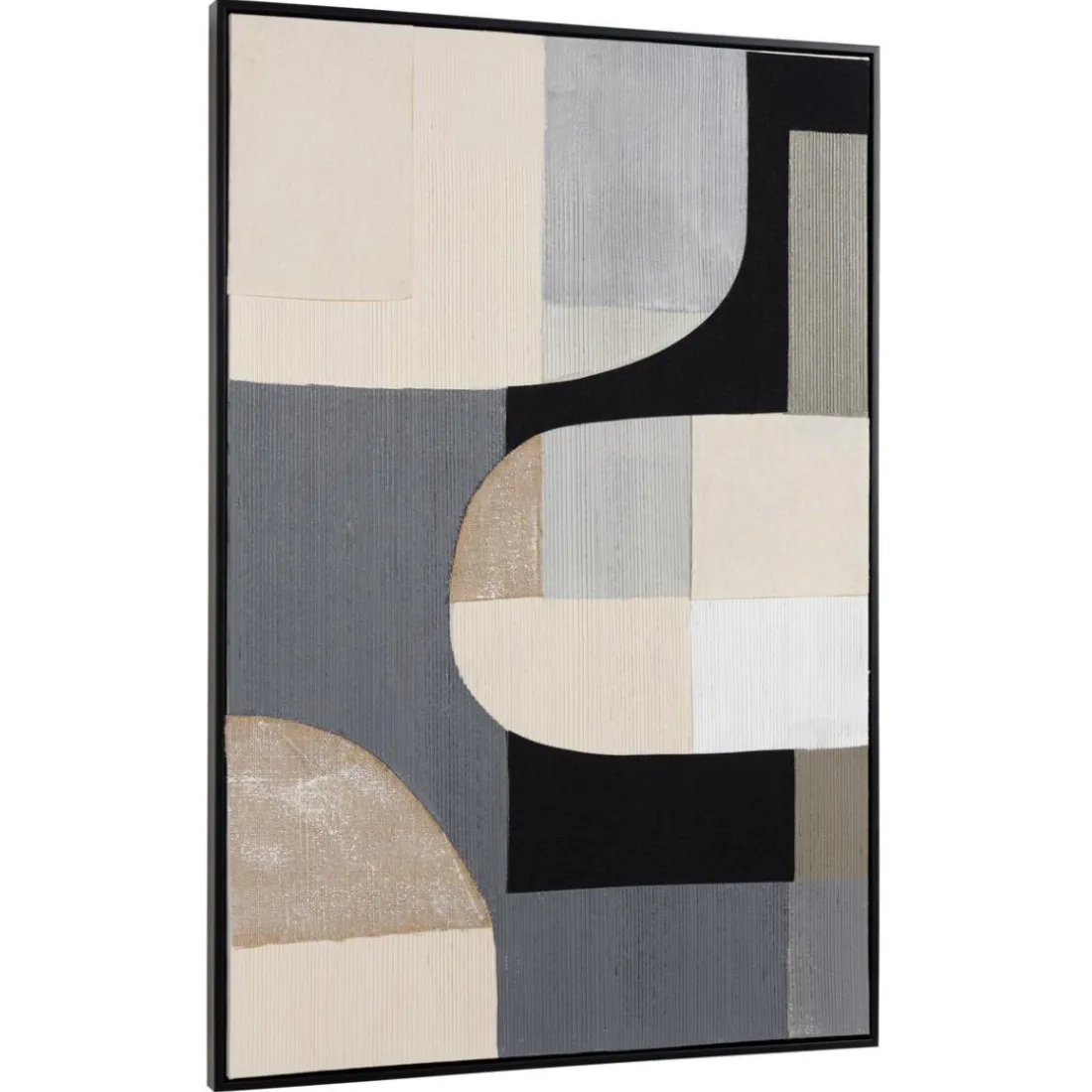 Décoration murale formes abstraites n°2, cadre noir HOMER