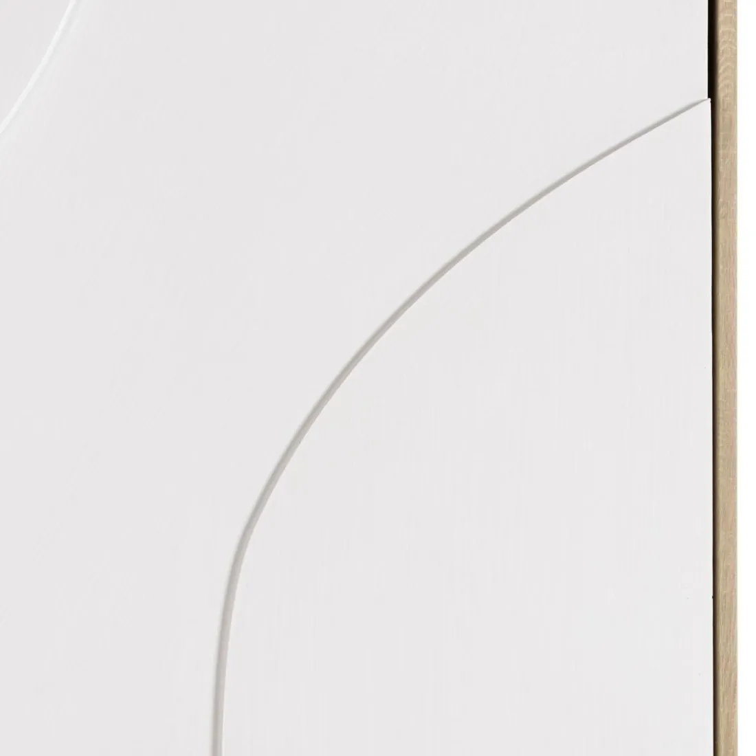 Décoration murale formes abstraites blanches en relief HOMER