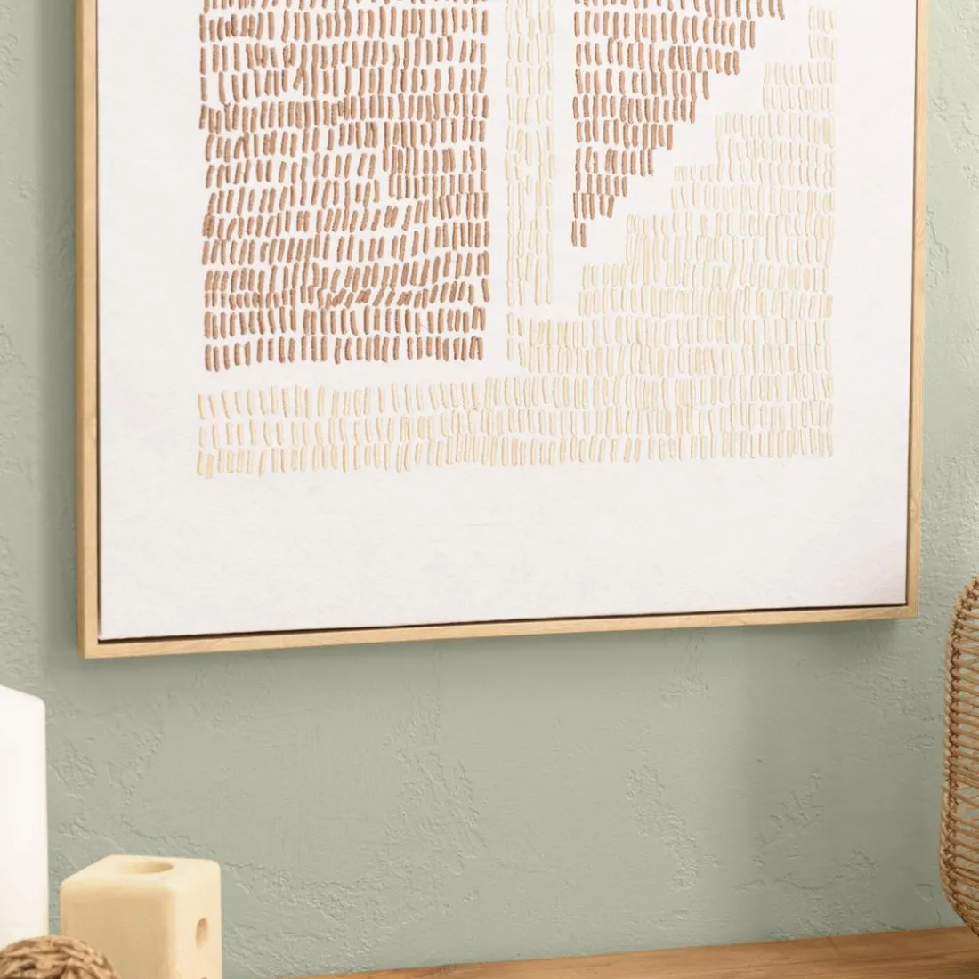 Décoration murale formes abstraites n°2, cadre naturel HOMER