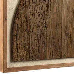 Décoration murale formes sur fond blanc en Pin recyclé SANDY