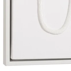 Décoration murale lignes abstraites n°1, cadre blanc HOMER