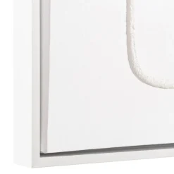 Décoration murale lignes abstraites n°2, cadre blanc HOMER