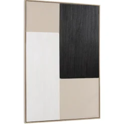 Décoration murale mix matières, cadre bicolore HOMER