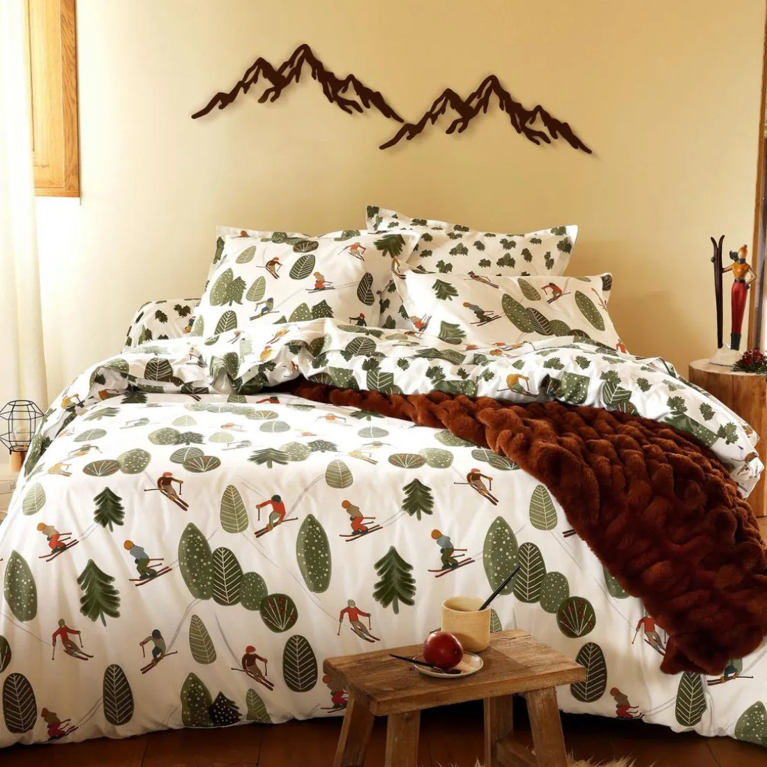 Décoration murale montagne stylisé Pic du Midi