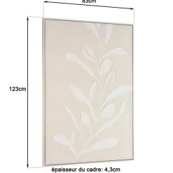 Décoration murale motifs fleurs n°1, cadre naturel HOMER