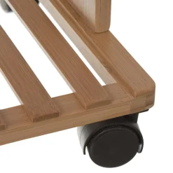 Desserte à 4 Plat avec Roulette Lea