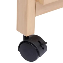 Desserte Cane 3 niveaux bois clair