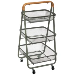 Desserte Rouleau 3 Niveaux Trio Kaki