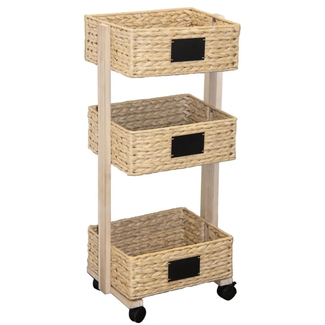 Desserte tressée 3 paniers NATAYO