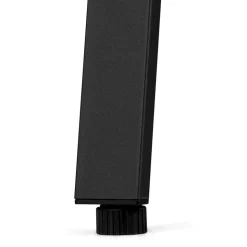 Double bureau bench ou table de réunion 'AMADEUS' en bois finition Noyer et métal noir