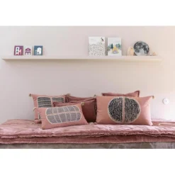 Édredon uni Fara Bois de rose 85 x 200