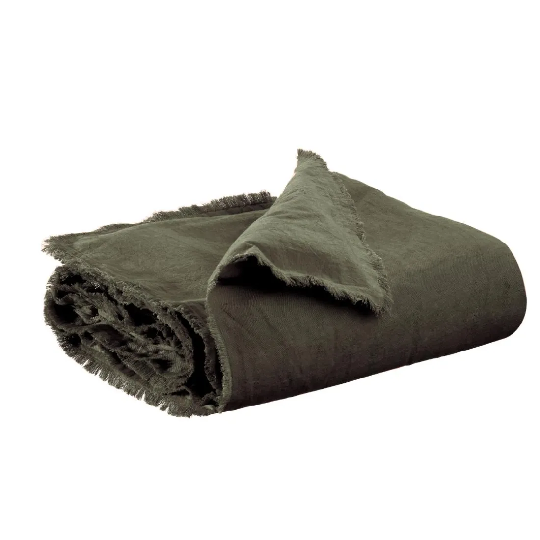 Édredon uni Laly Olive 85 x 200