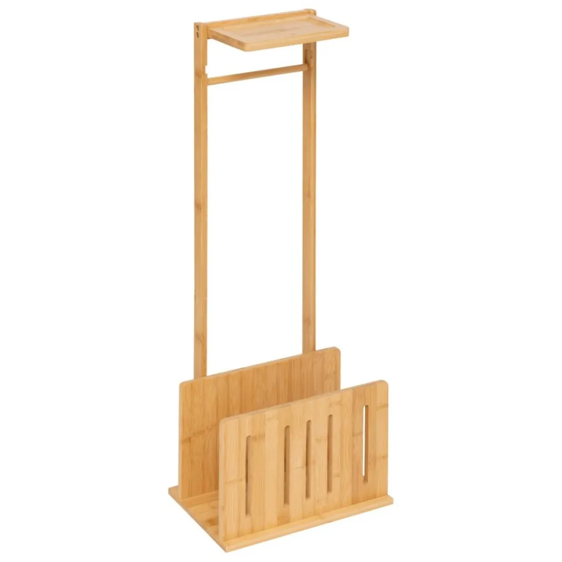 Dérouleur avec réserve en bambou marron