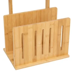 Dérouleur avec réserve en bambou marron