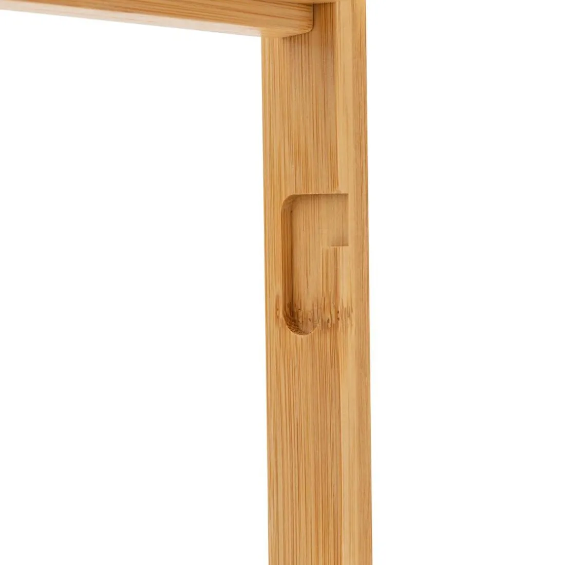 Dérouleur avec réserve en bambou marron