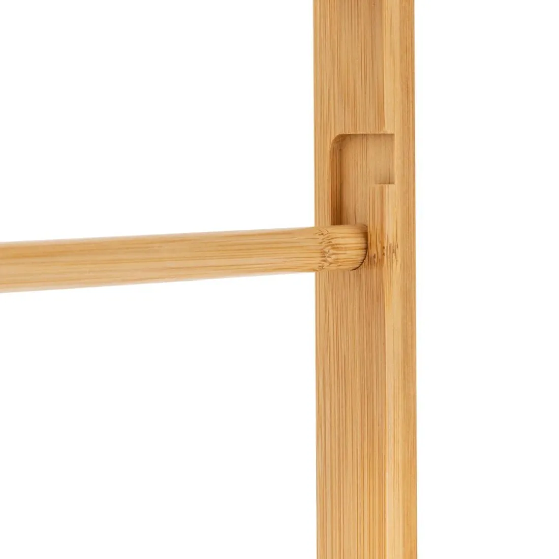 Dérouleur avec réserve en bambou marron