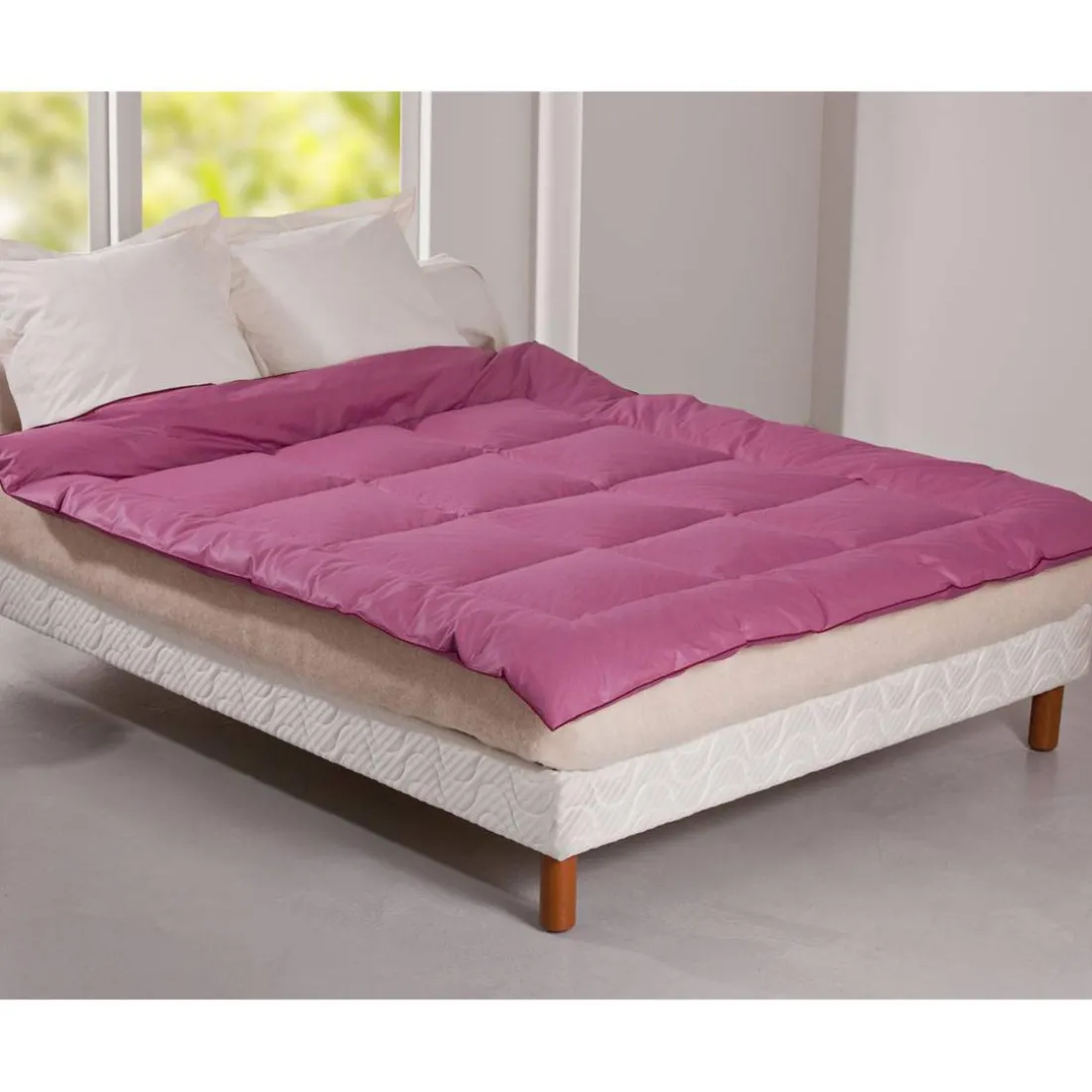 Edredon En DuvetD'Oie Léger - Rose