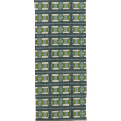 Edredon imprimé Taho Vert de gris 85 x 200