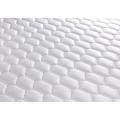 Ensemble double sommier matelas ressorts ensaches et memoire de forme