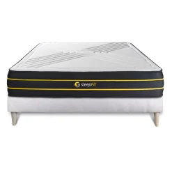 Ensemble matelas ULTRA sommier kit blanc