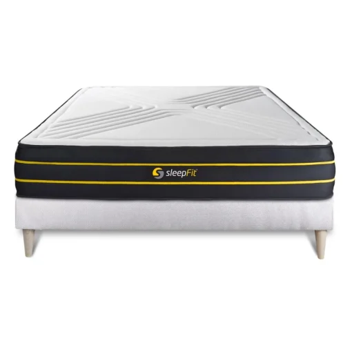 Ensemble matelas ULTRA sommier kit blanc