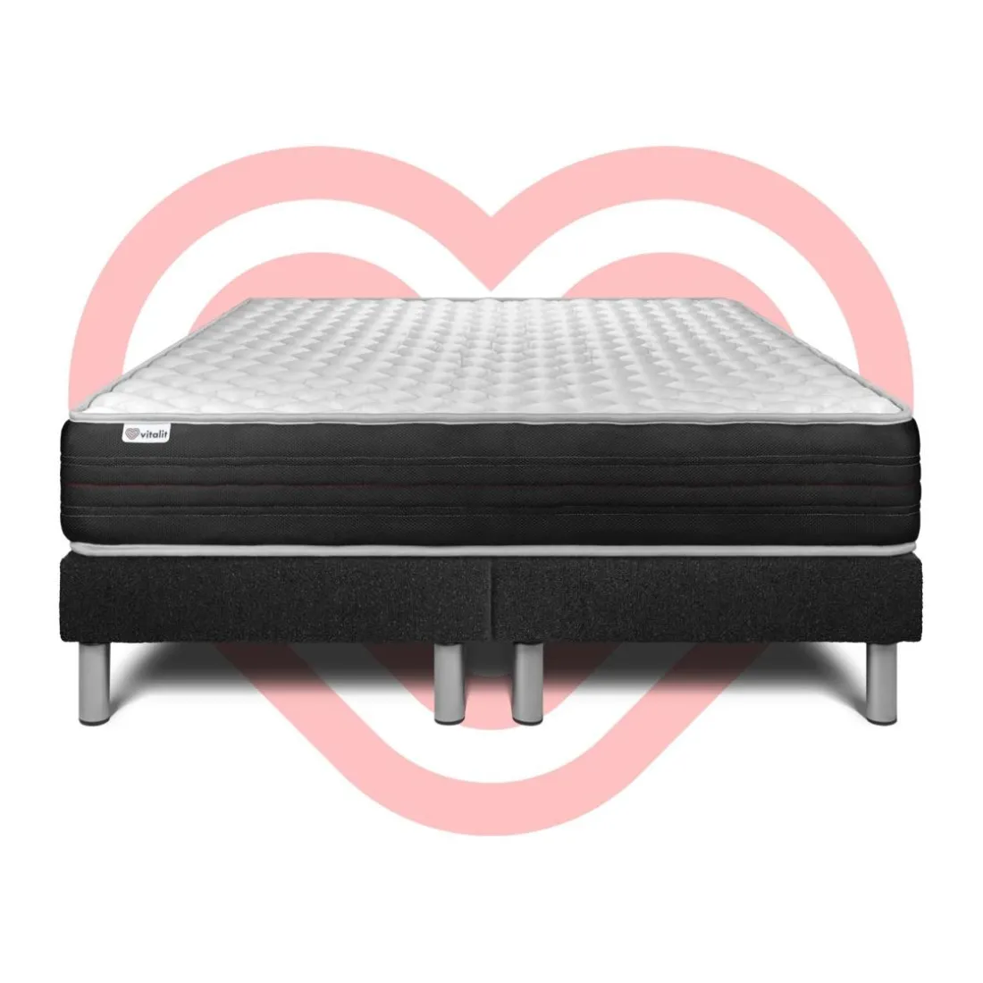 Ensemble Matelas VITALMEMO ONE en mousse polyuréthane à mémoire de forme