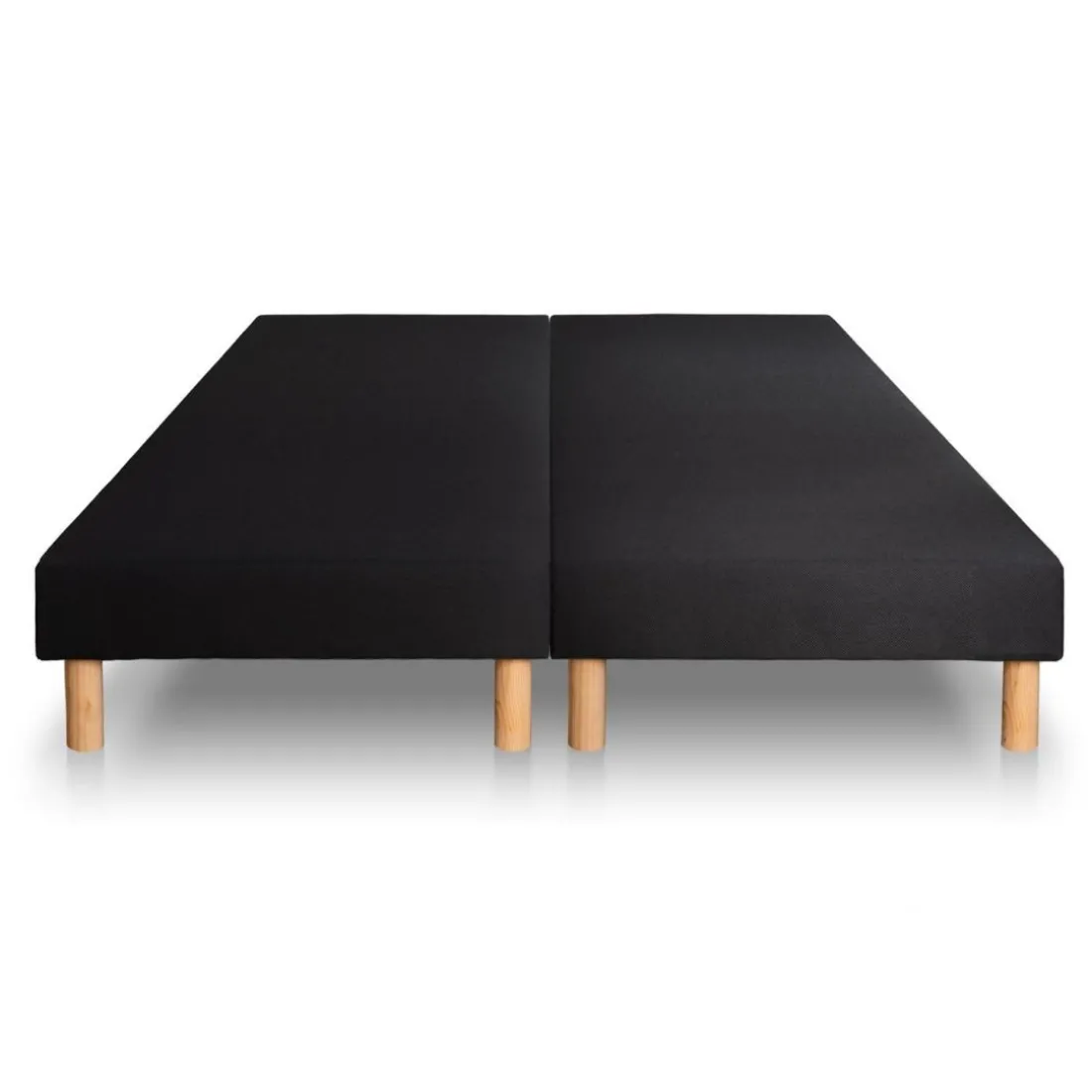 Ensemble Privilège Memoire de forme 5 zones double sommier noir