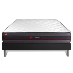 Ensemble sommier matelas REGEN a memoire de forme Blanc
