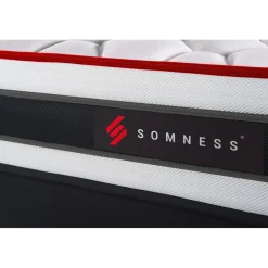 Ensemble sommier matelas ressorts ensaches et memoire de forme