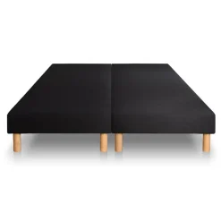 Ensemble Suite Ressorts ensaches, memoire de forme 5 zones double sommier noir