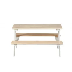 Ensemble table et bancs enfant en bois - HINNA