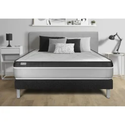 Ensemble VITAL ERGO sommier kit noir