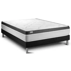 Ensemble VITAL ERGO sommier kit noir